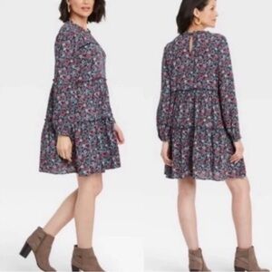 Knox Rose Floral Tiered Babydoll Dress XXL